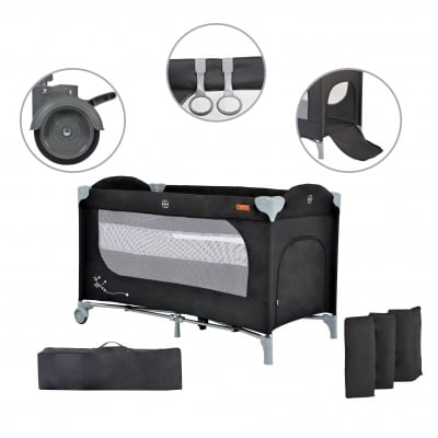 Детска кошара Skyglow 2 черен