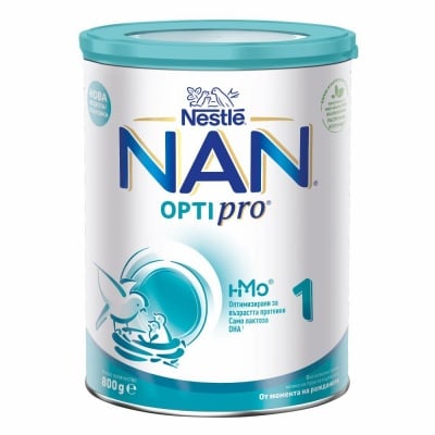 Nestlé® NAN ® OPTIPRO® 1 HM-O®, Висококачествено обогатено мляко за кърмачета, от момента на раждането,800 гр.