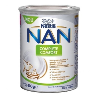 NAN COMFORT Диетична храна за специални медицински цели. Формула за диетотерапия на бебета с храносмилателни проблеми, 400гр