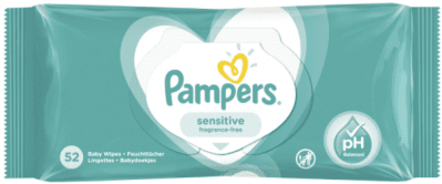 Pampers Бебешки мокри кърпички Sensitive 52 бр. 