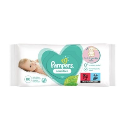 Pampers Sensitive  Бебешки мокри кърпички 80 бр