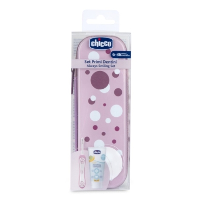 CHICCO C0101 Комплект за почистване на зъбки МОМИЧЕ C0101