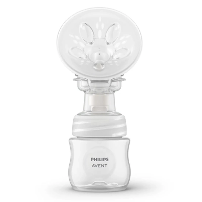Единична електрическа помпа за изцеждане на кърма Philips AVENT Essential SCF323/11, с мек силиконов уплътнител с унифициран размер 0614.001