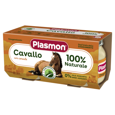 Plasmon ПЮРЕ КОНСКО МЕСО 6+м. 2*80гр. 9051