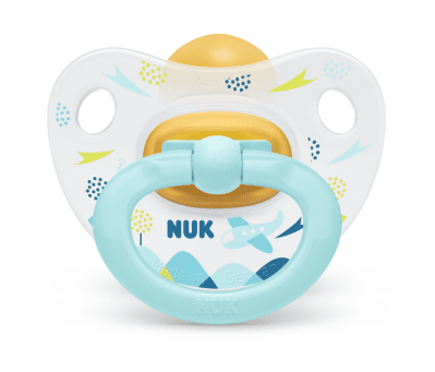 NUK биберон залъгалка каучук 0-6 мес. 1бр. Happy Kids + кутийка Арт.№ 10726007