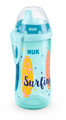 NUK Kiddy Cup 300мл, с твърд накрайник, 12+м. , BEACH TIME Арт.№ 10.255.426