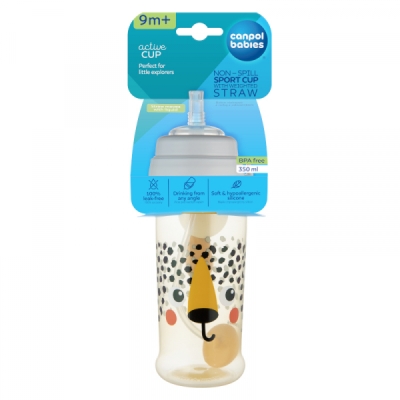 Чаша нетеч със сламка DH