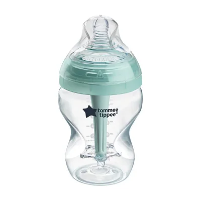 Самостерилизиращо се бебешко шише за хранене Tommee Tippee Advanced Anti-Colic+, 260 мл, 0м+, с иновативна система за намаляване на коликитеTT.0027