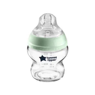 Tommee Tippee Стъклено шише за хранене Easi-Vent 0м+. 150 мл  TT.0015