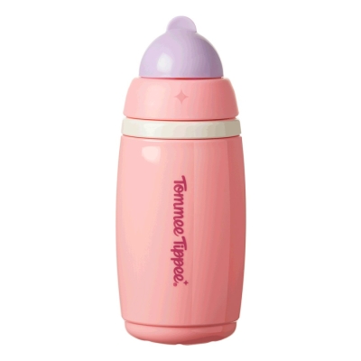 Неразливаща се термочаша с гъвкава силиконова сламка Insulated Straw Cup, с клапа против протичане и с плъзгащо се капаче 0293