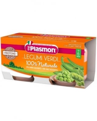 Plasmon Меню Бобови култури със зеленчуци, 6+м. 2*80гр. 3955