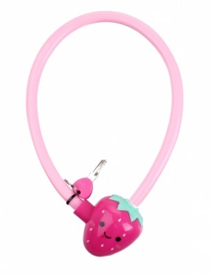 Катинар за велосипед, розов ягода