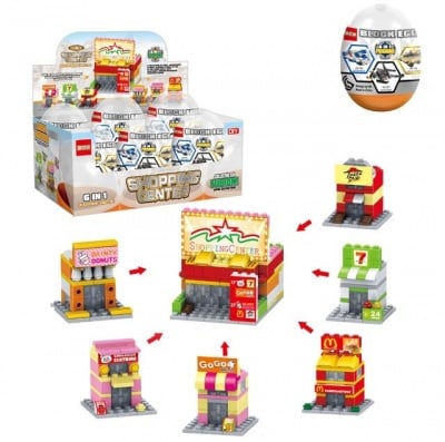 Конструктор - търговски център в яйце, 6 в 1