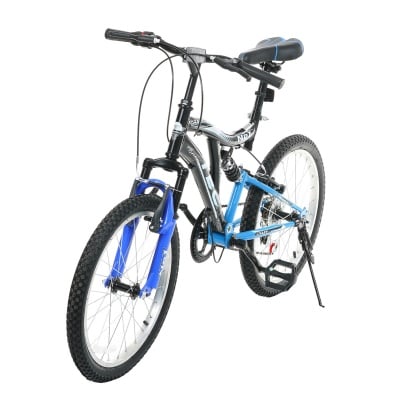 Детски велосипед tec - crazy 20", 7 скорости, черно-син