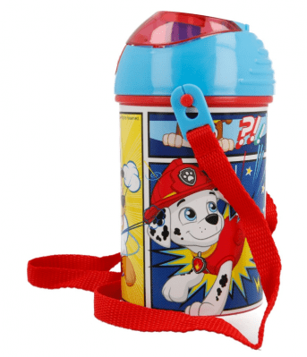 Бутилка за деца със защитна капачка paw patrol, 450 мл.