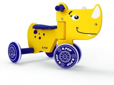 Детска количка за яздене "Носорог" с музика и светлини
