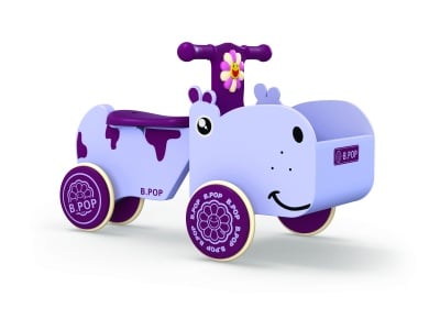 Детска количка за яздене "Хипопотам" със звук и светлина