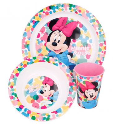 Полипропиленов комплект за хранене от 3 бр., с картинка, Мини Маус