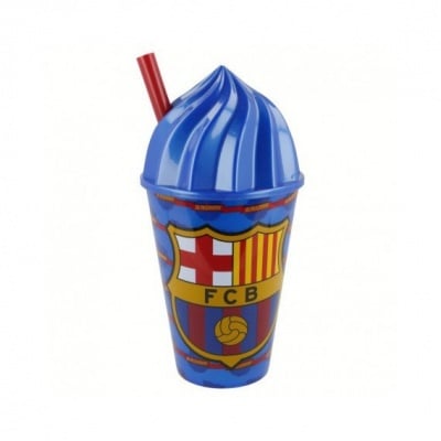 Чаша с логото на fc barcelona с капаче тип сладолед