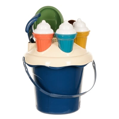 Детски плажен комплект за игра със сладоледени фунийки, 9 части