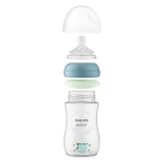 Нощен комплект за бебе Philips AVENT SCD838/17 със шише за хранене Natural Response 260 мл с биберон без протичане със среден поток и залъгалка Ultra Soft 0676.001