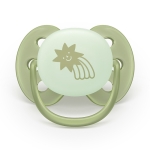 Нощен комплект за бебе Philips AVENT SCD838/17 със шише за хранене Natural Response 260 мл с биберон без протичане със среден поток и залъгалка Ultra Soft 0676.001