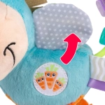 Мека плюшена дрънкалка PLAYGRO Кончето Хоп Троп, със 6 активности, 3м+, Синя 0354