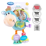 Мека плюшена дрънкалка PLAYGRO Кончето Хоп Троп, със 6 активности, 3м+, Синя 0354