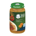 Био ястие Nestle Gerber Organic - Пълнозърнести спагети с телешко, 250 g