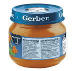 Nestlé GERBER ® Пюре Моркови, Моето първо пюре,бурканче, 80 g 