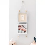 Декоративна бяла рамка за закачане за отпечатък и снимка Baby Art Hanging Frame Essentials 00075.001