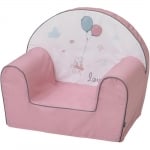 BUBABA детски фотьойл Влюбено зайче, розово