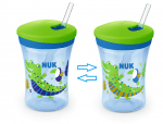 NUK EVOLUTION Action Cup със сламка, 12+мес., Chameleon