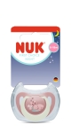 NUK First Choice биберон залъгалка, силикон, 6-18 мес., 1 бр., Night, Заек