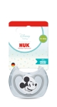 NUK Perfect Match биберон залъгалка, силикон 18+ мес. 1бр., AIR, Мики, сива