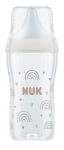 NUK Perfect Match Шише РР 260мл. със силиконов биберон за хранене M, 3+ мес. Дъга