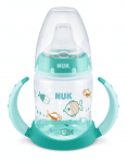 NUK First Choice РР Шише Temperature Control 150мл силиконов накрайник за сок ,микс - Зелен