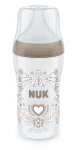 NUK Perfect Match Шише РР 260мл.  със силиконов биберон за хранене M, 3+ мес. Сърце