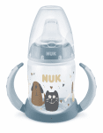 NUK First Choice РР Шише Temperature Control 150мл. с накрайник силикон за сок 6-18м. CAT&DOG