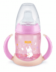 NUK First Choice шише за сок РР 150мл. със силиконов накрайник 6-18м. Glow in the Dark