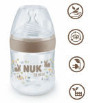 NUK for NATURE Шише РР Temperature Control 150мл. със силиконов биберон 0+ S