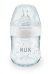 NUK NATURE SENSE Temperature Control Шише стъклено 120мл силиконов биберон 0+м S, softer