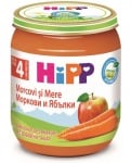 Био плодово пюре Hipp - Морков и ябълка, 125 g