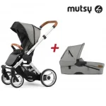 Пакет Шаси Mutsy Evo UN Standard + Кош за новородено и Седалка и сенник Mutsy Evo Urban Nomad Light Grey