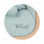 Бебешки шезлонг "Velvet" алое+дърво