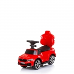 Кола за яздене с дръжка BMW червена