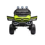 Eл. джипMercedes UNIMOG зелен EVA,кожена