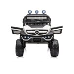 Eл. джип Mercedes UNIMOG бял EVA, кожена