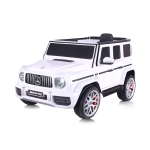Джип MercedesAMG G63 бял,EVAгуми,коженa