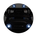 Ел.джип Toyota FJ Cruiser черен EVA гуми